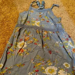 Daisy floral spaghetti strap dress